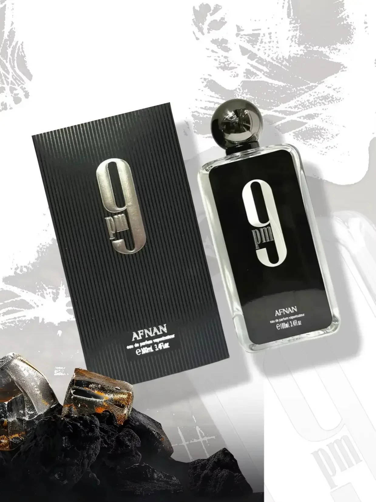 Afnan 9PM Eau de Parfum 100ml – Baunilha Quente, Âmbar e Tonka |   Fragrância masculina de longa duração para passeios noturnos, datas e ev especiais