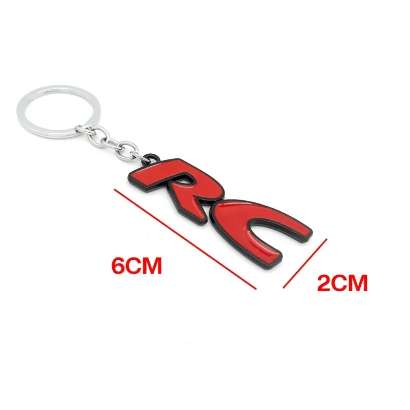 Metal Car Key Chain Holder RC Badge Keyring Pandant For Land Rover MG Chevrolet Honda BMW Mazda Volkswagen VW Accessories