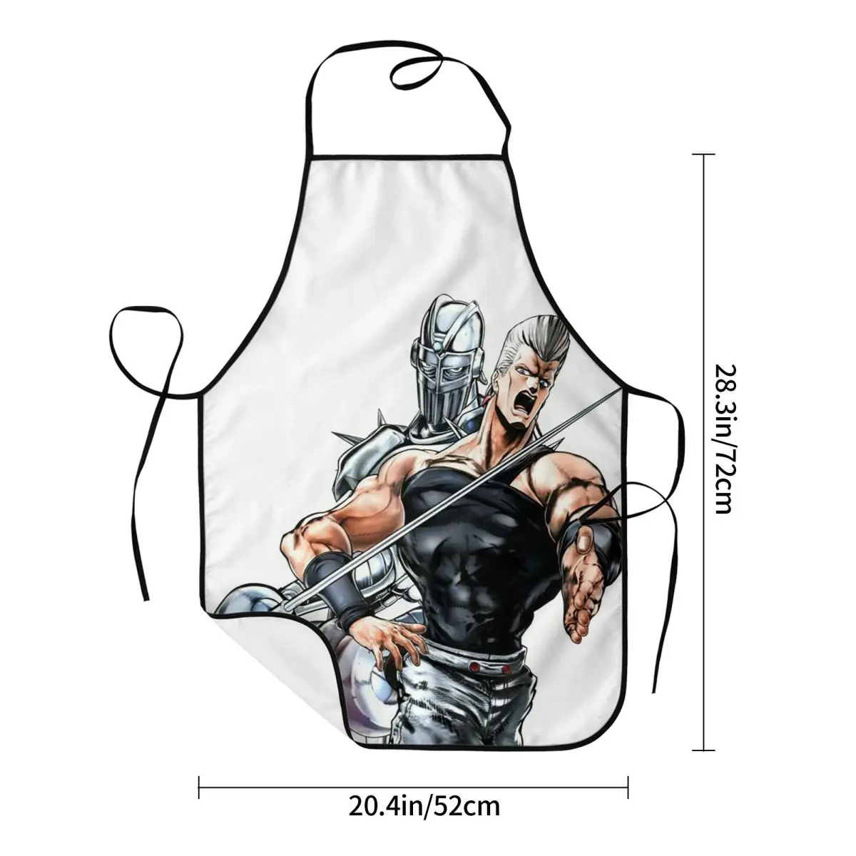 Jojos Bizarre Adventure Polnareff Aprons Chef Cooking Tablier Waterproof Bib Kitchen Cleaning Pinafore for Women Men Painting