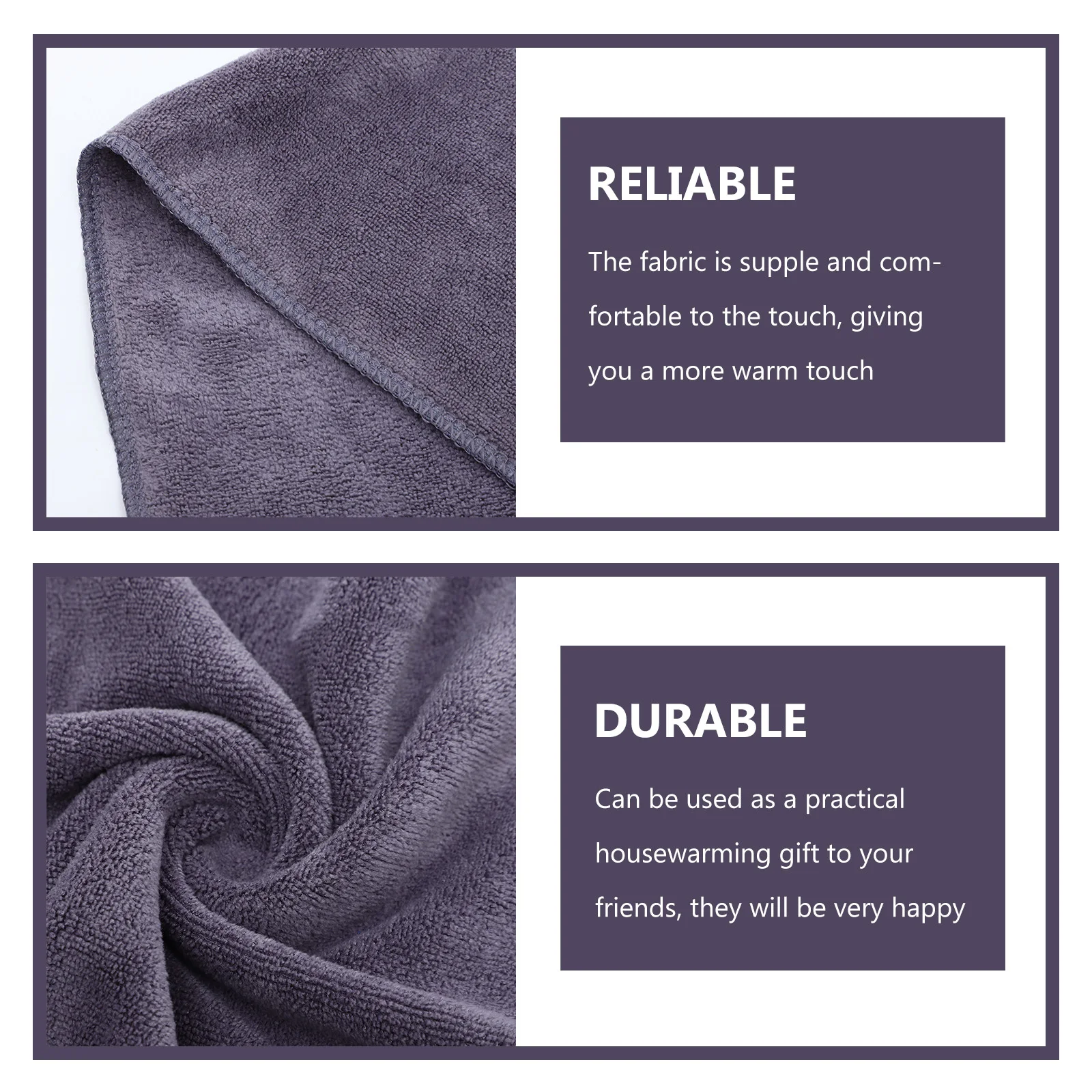 

5Pcs Soft Coral Fleece Bath Towels High Absorbent Multipurpose Thick Washcloths Breathable Comfortable Bathroom Towels