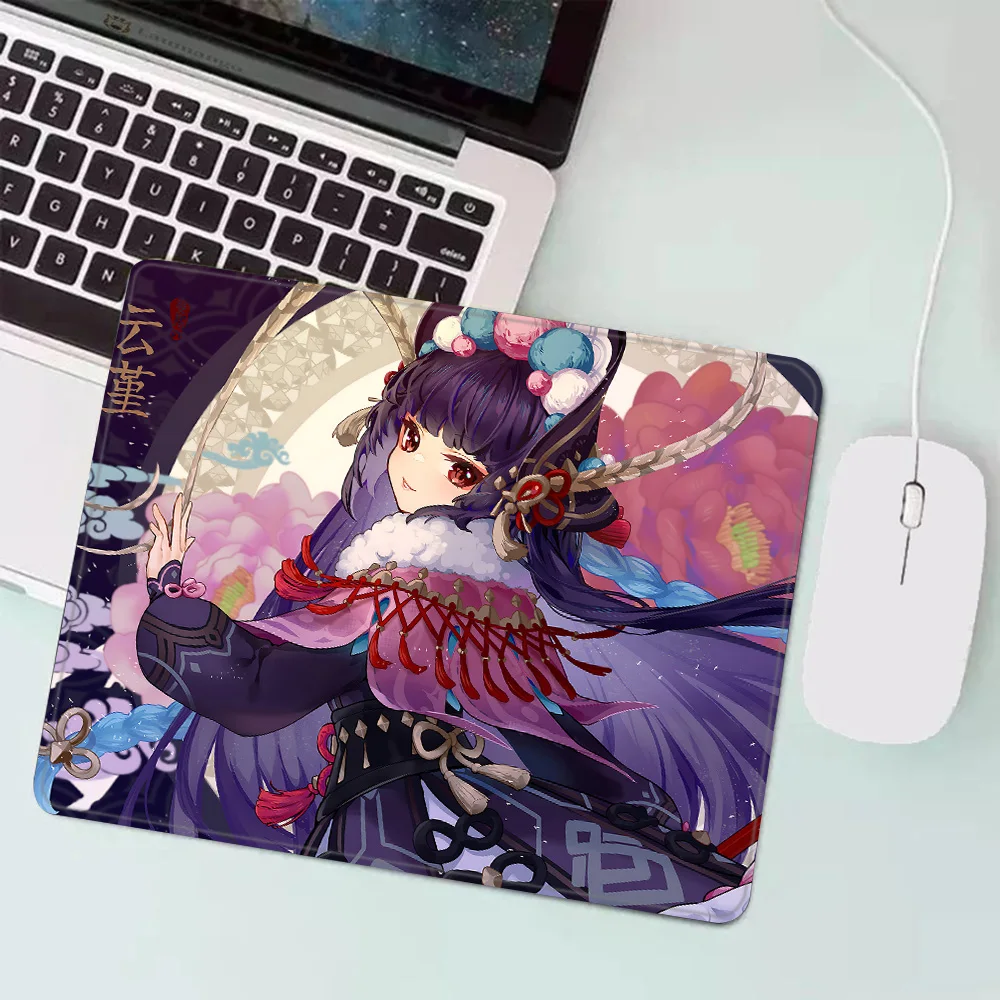 Yun Jin Genshin Impac Gaming Mouse Pad XS Small Mousepad For PC Gamer Desktop Decoration Office Mouse Mat Deskmat Rug