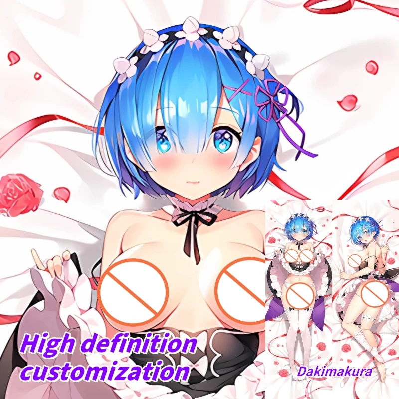 

Dakimakura Anime Pillow Case Re in a different world from zero Rem Double-sided Print Of Life-size Body Pillowcase Gifts