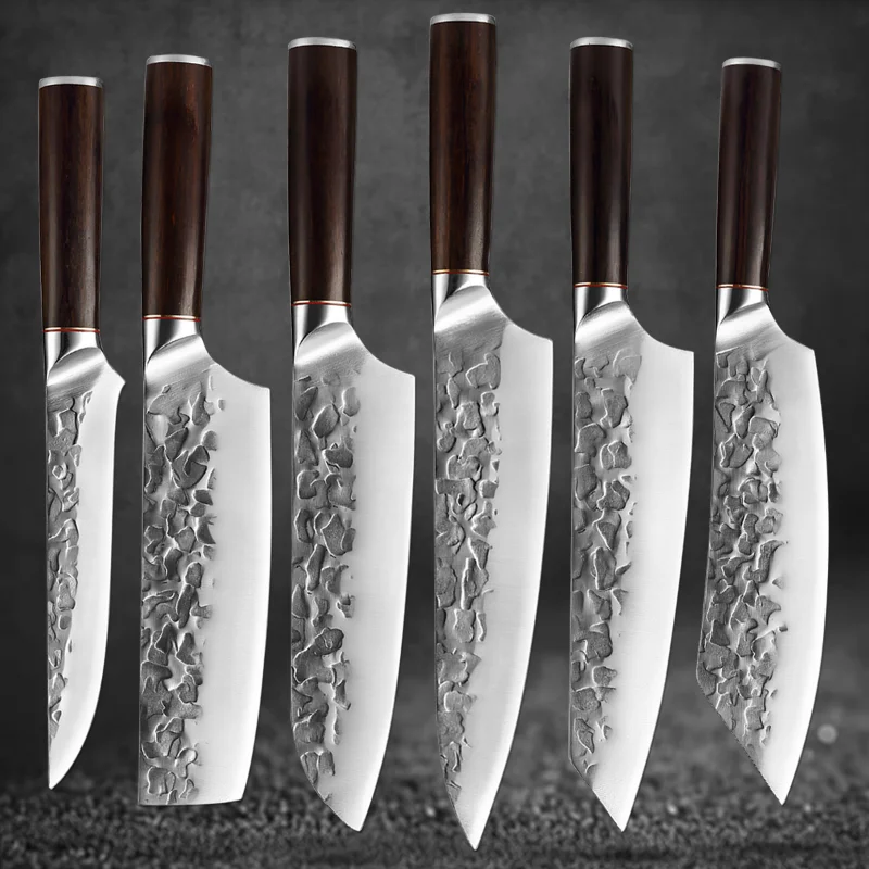 Kute noże szefa kuchni kuchenne 5 cr15mov ze stali nierdzewnej Santoku nóż japoński tasak do mięsa nóż rzeźnicki do warzyw rybnych