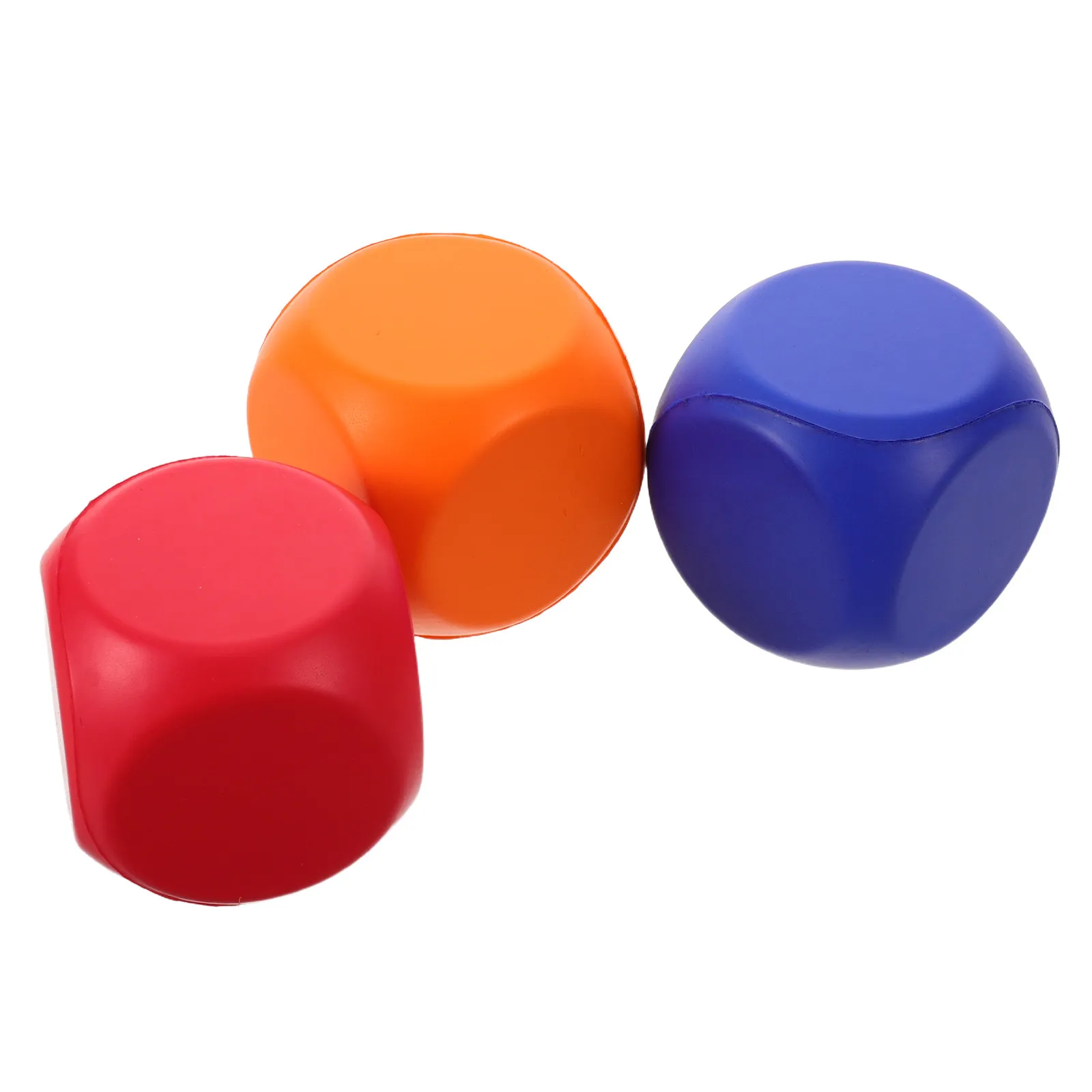 3Pcs Square Squeeze Cube Sensory Stress Balls Bright Colors Hand Exercise Calming Party Favor Classroom Relaxation Foaming