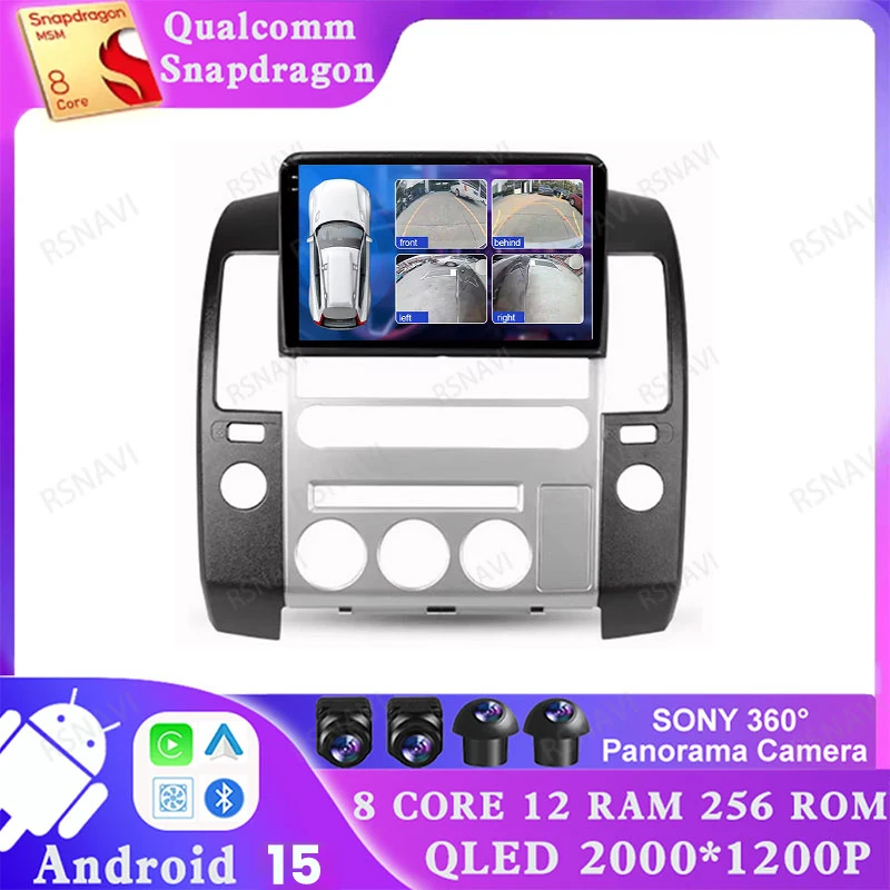 Android 15 Car Radio For Nissan Pathfinder R51 2004 - 2009 4G LTE Wireless Carplay Auto GPS BT Stereo Autoradio DSP Navigation