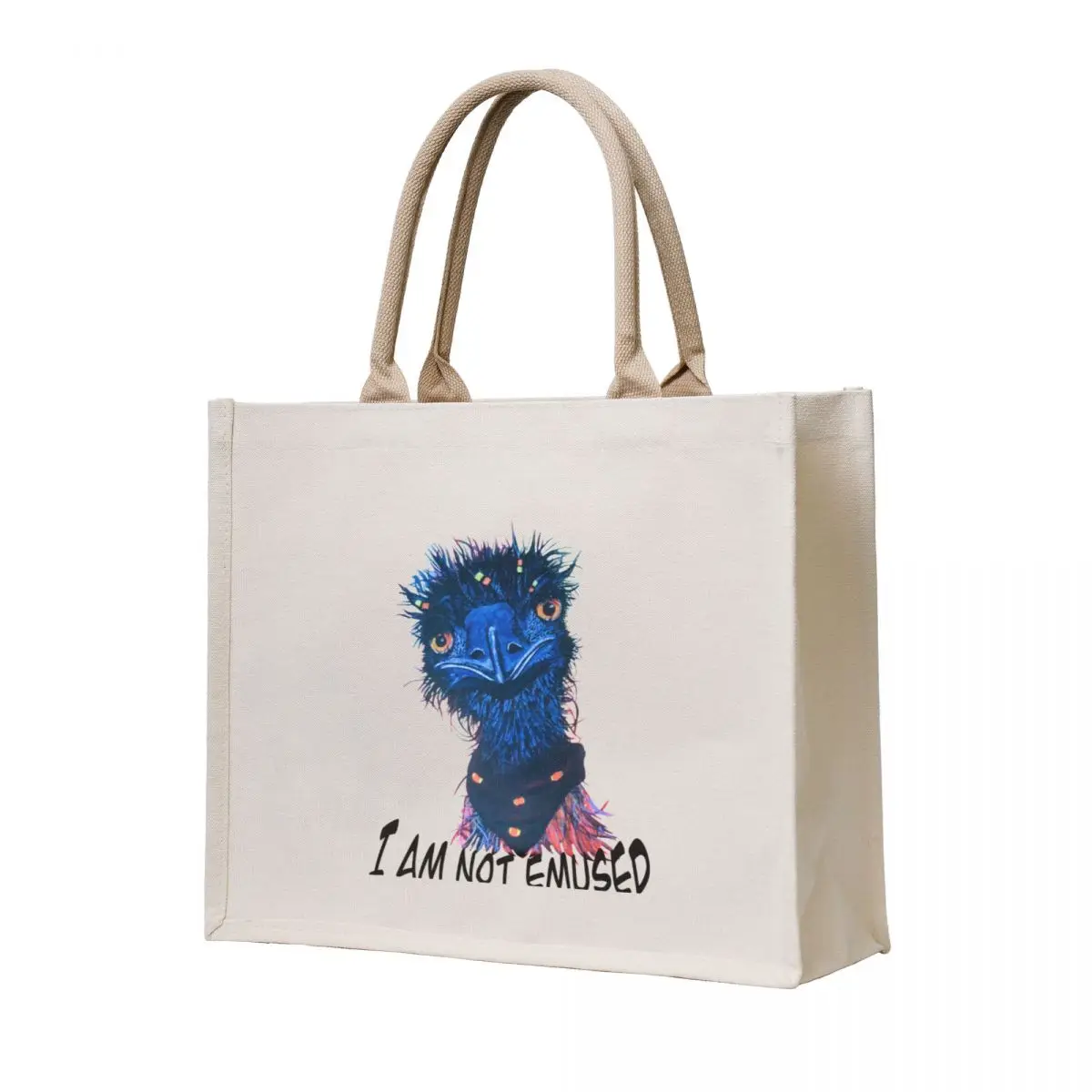 

I am not emused hippie funny emu pun Tote Bag shopping bags foldable Shopper handbag the tote bag
