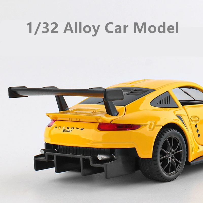 نموذج سيارة سباق RSR لومان ، 1:32 Porsches 911 ، سيارة رياضية معدنية من خليط معدني ، مجموعة محاكاة عالية ، هدية لعبة