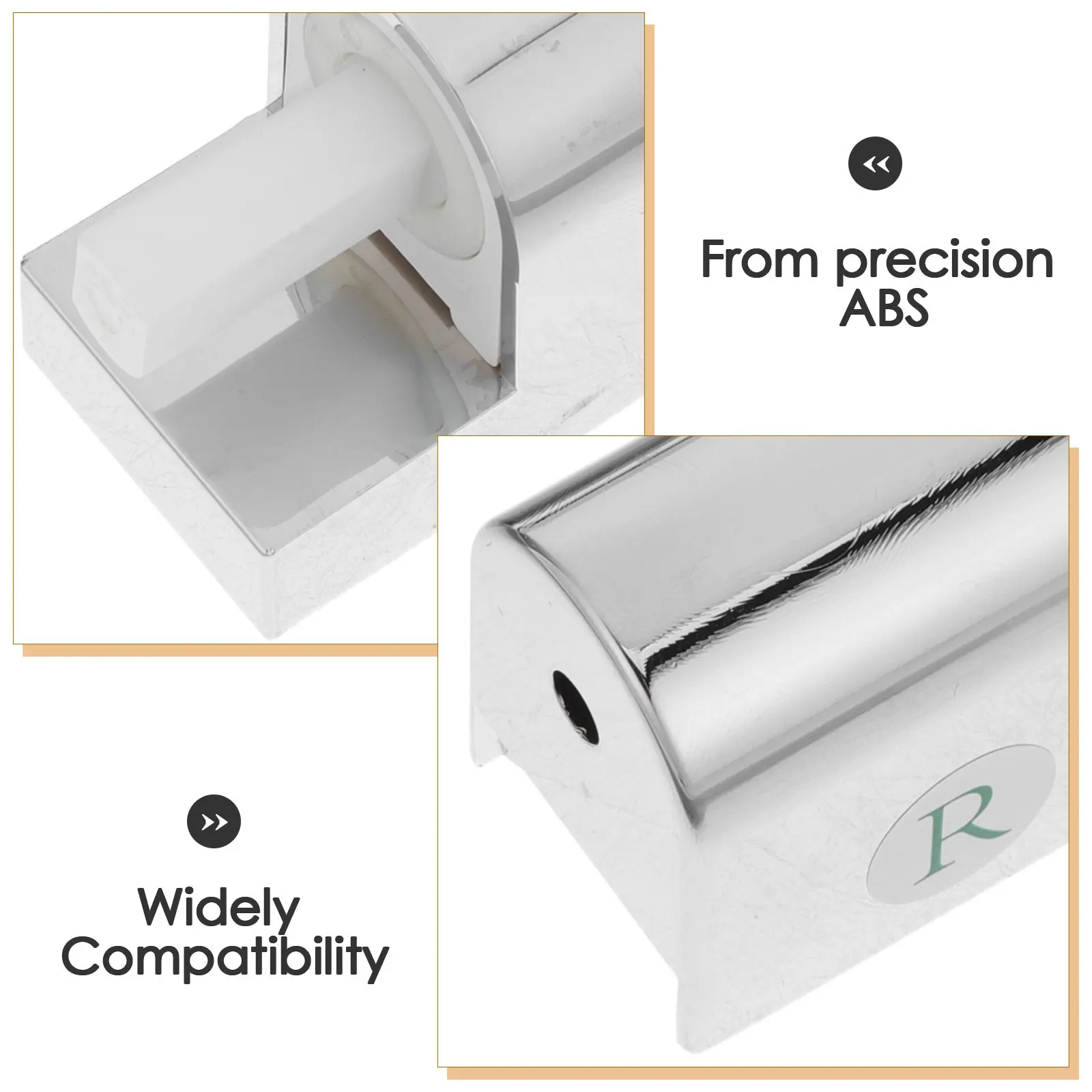 1Set Square Structure Soft Close Toilet Seat Hinge ABS Silent Closing Hinge Replacement for Hotels Homes Bathroom Fixtures