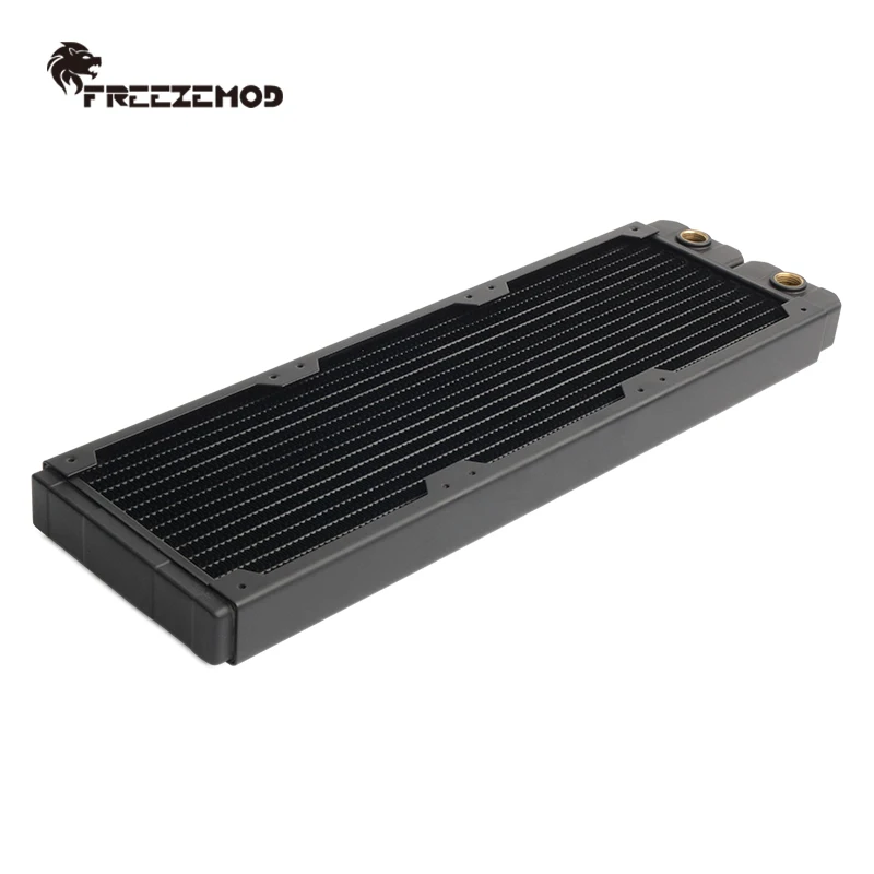 360mm Radiator FREEZEMOD 36cm Cooler Copper Heat Sink 27mm Cooling Row 14 Flat Tube Watercooler Fins PC Fans 12CM Fan Heatsink