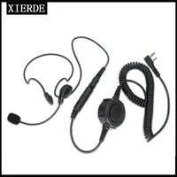 Tactical Back-hook earphones for walkie-talkies  Headset Earpiece Big PTT For Kenwood TK2107 Baofeng UV-5R BF-888S UV 6R Portabl