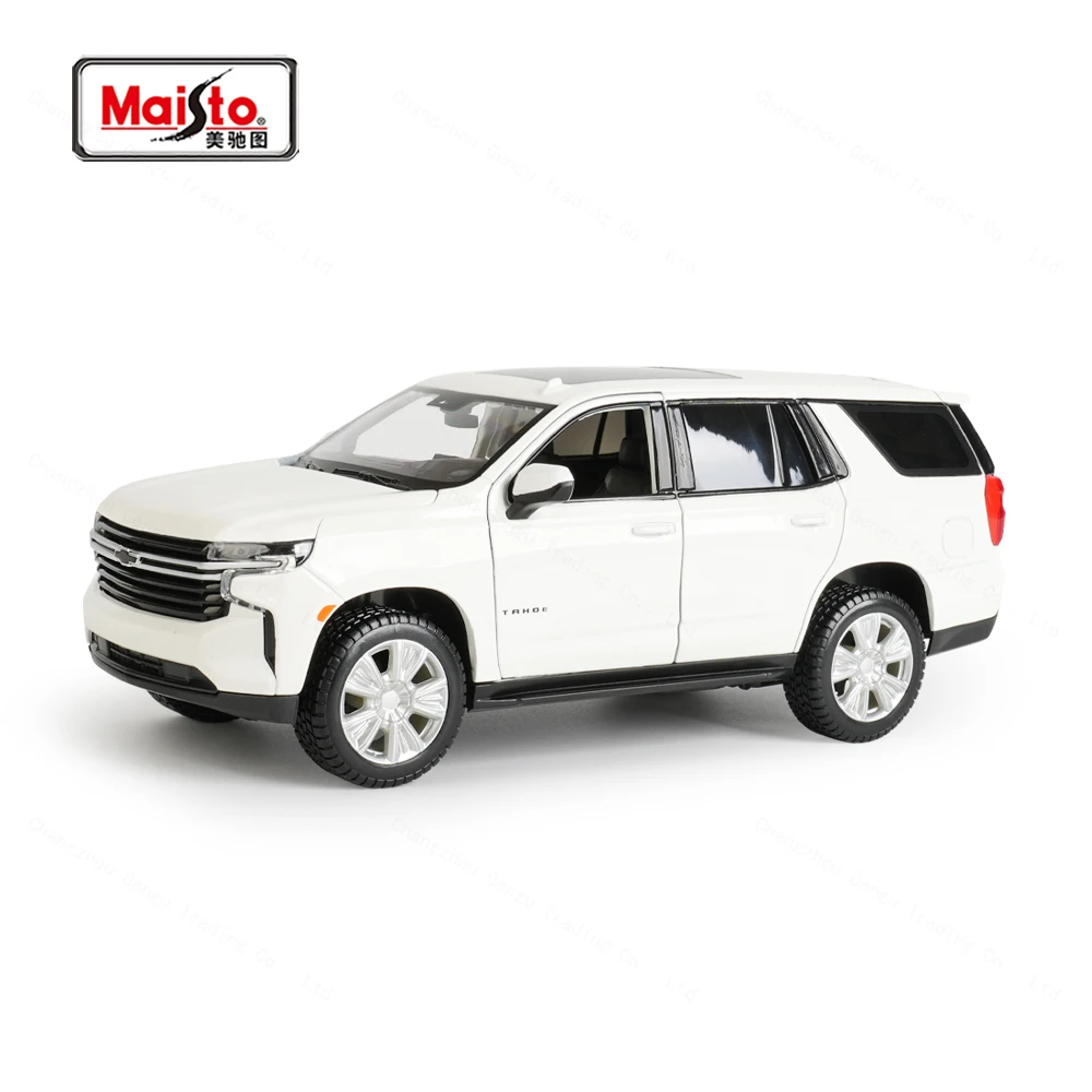 Maisto 1:26 2021 Chevrolet Tahoe SUV Car Static Die Cast Vehicles Collectible Model Car Toys