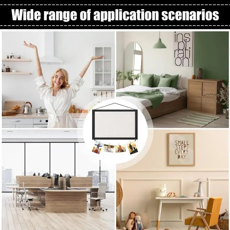 Panneau d'affichage en liège pour murs, panneau décoratif mural en liège, panneau d'affichage en lin pratique