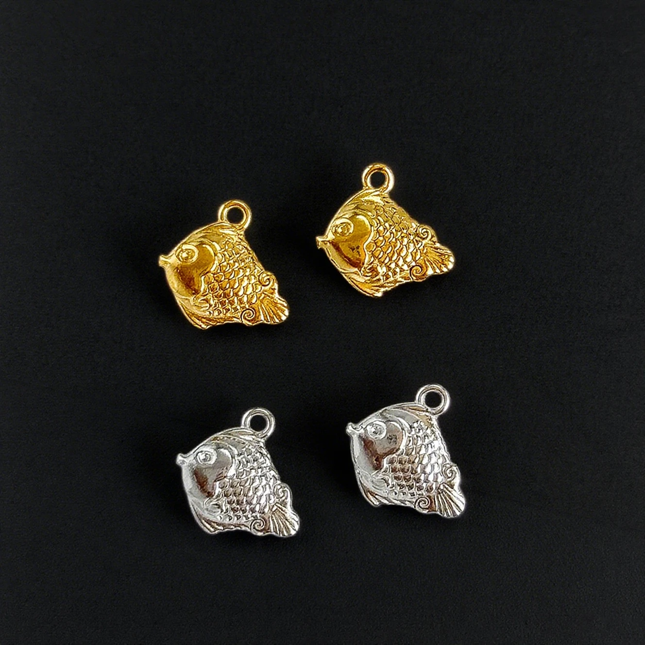 Cordial Design 12*13MM 100Pcs Hand Made/Jewelry Accessories/Stainless Steel Pendant/Fish Shape/Simple Charms/DIY Making #195303