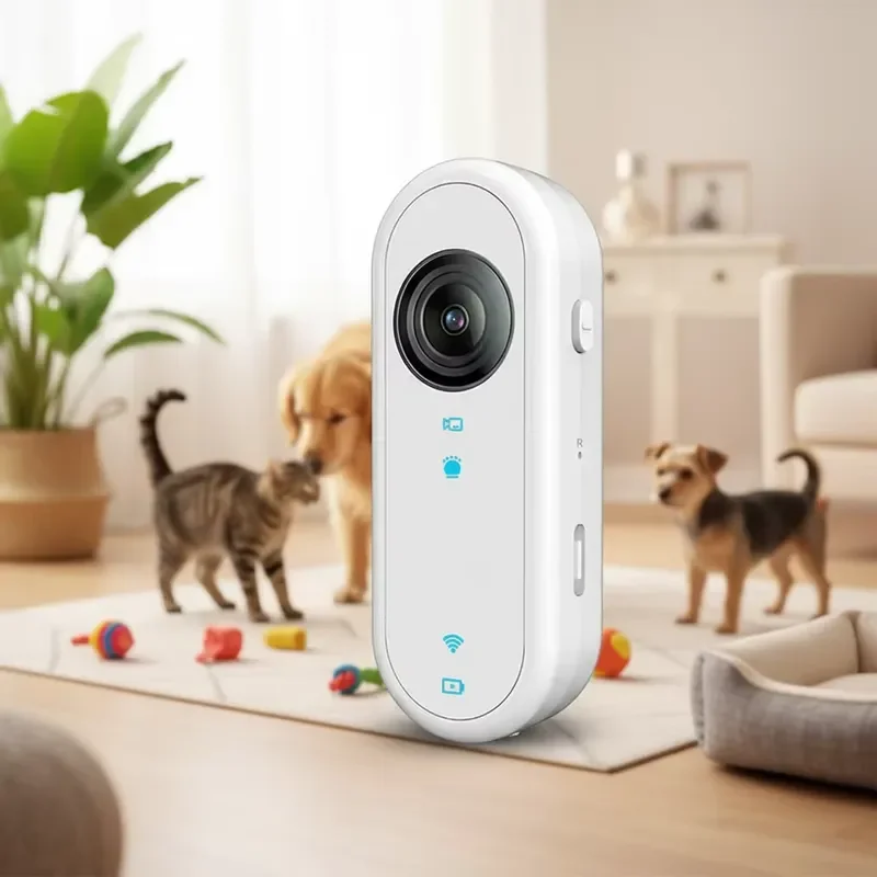 for Pet Recorder Modern Outdoor Reusable Durable ABS Material Ultra-clear Video Synchronized Audio HD Recording Chest-worn