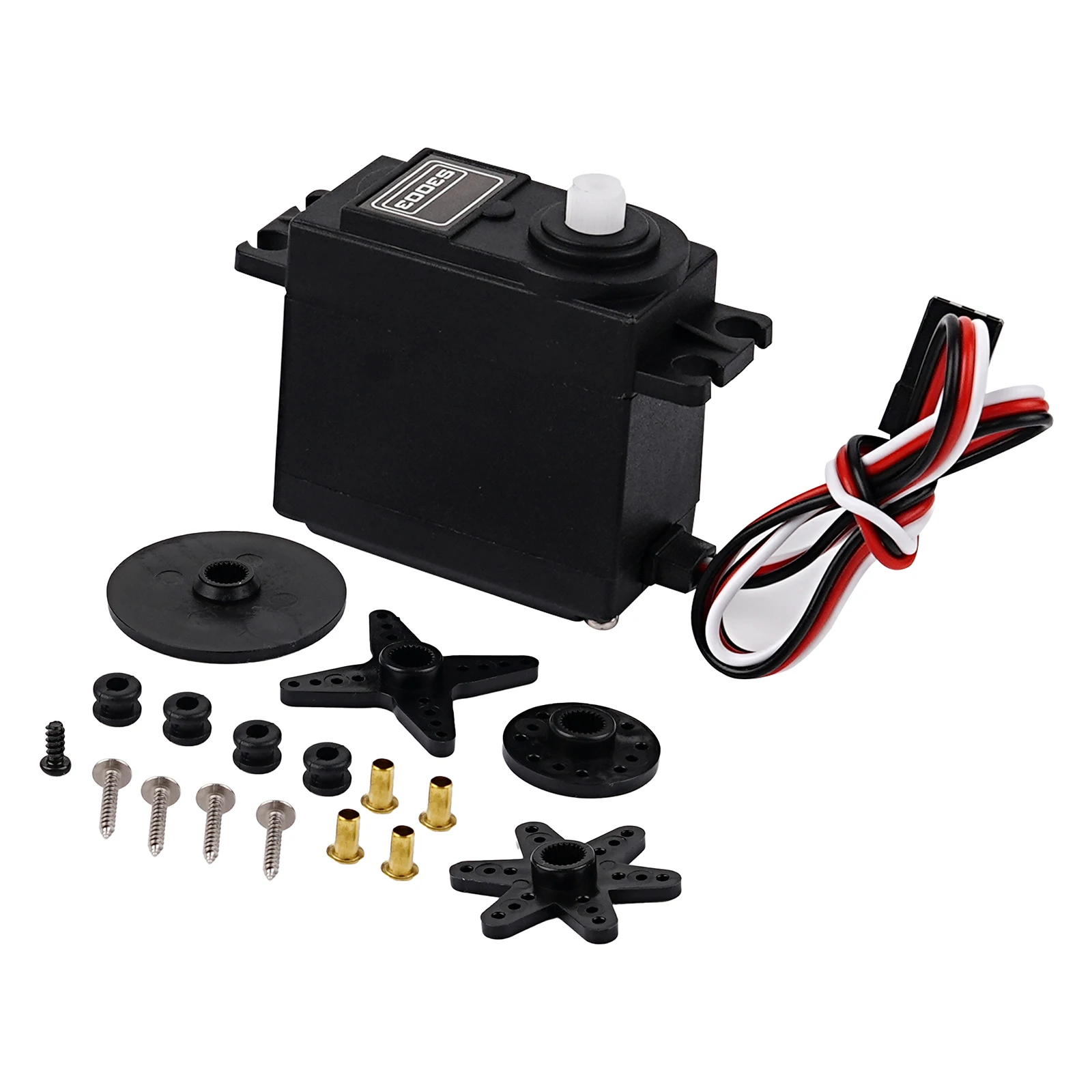 

Цифровой сервопривод S3003 6 кг/см, 180/270/360°, 4.8-6В, стандартный, 25T для радиоуправляемых моделей автомобилей, самолетов, лодок, вертолетов, роботов, гоночных машин