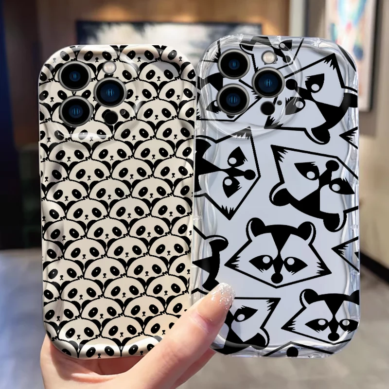 팬더와 여우 아트 휴대폰 케이스 이미지