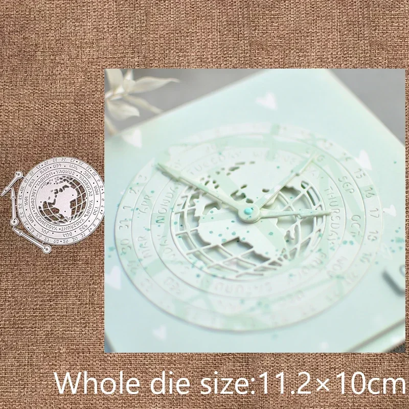 

Новый дизайн, металлическая трафаретная форма для вырезания, вырубные ножи, вырезки для скрапбукинга в виде кольца с картой мира, для альбомов, бумажных открыток, тиснения