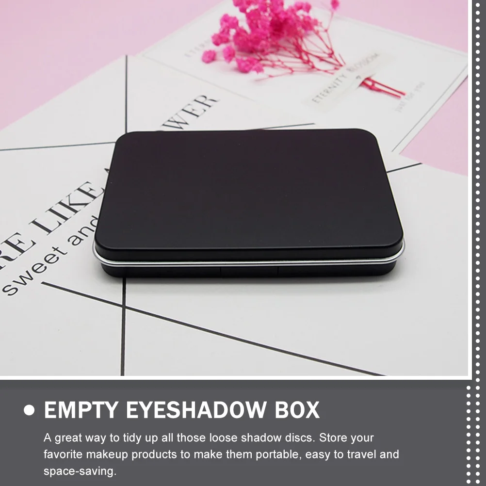 Estuches cuadrados para sombra de ojos, contenedores de maquillaje vacíos Diy con espejo, organizador portátil, estuche para colorete en polvo recargable, 2 uds.