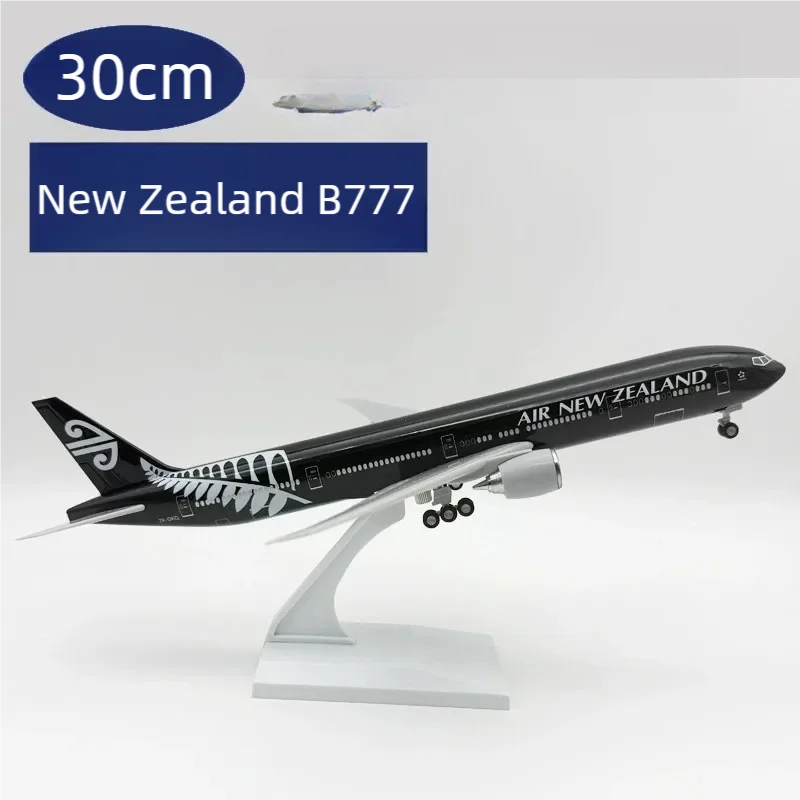 1/250 Scale Plane 30cm B777 Air New Zealand Plastic Model Airplanes Diecast With Stand For Static Assemble Display Collection