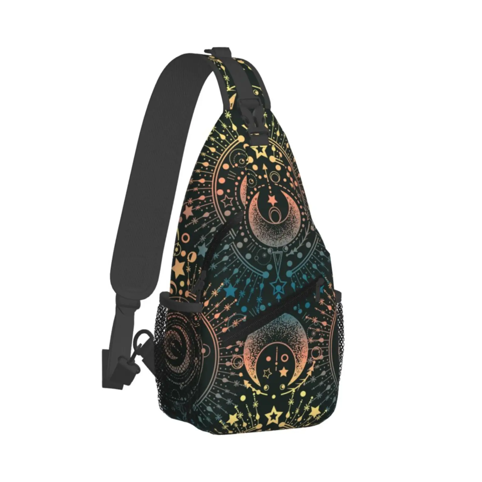 Tarot Moon Butterfly Mag Magic Astrology Magical Moon Sling Chest Crossbody Bag Men Casual Shoulder Backpack for Travel Cycling