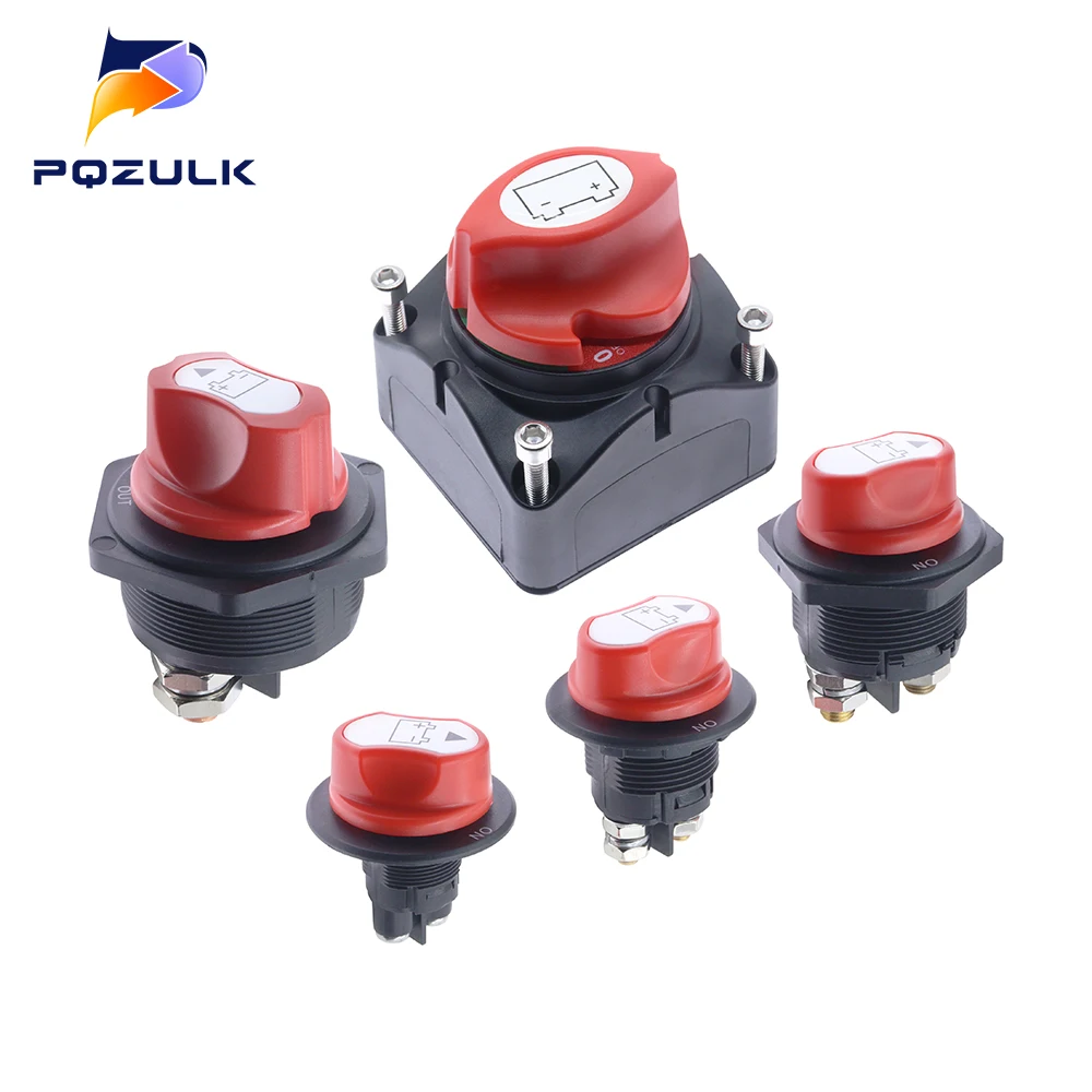50A 100A 200A 300A DC 12V Car Rally Battery Switch Disconnecter Power Isolator Cut Off Switch Kit For Truck Car Motorcycle Boat