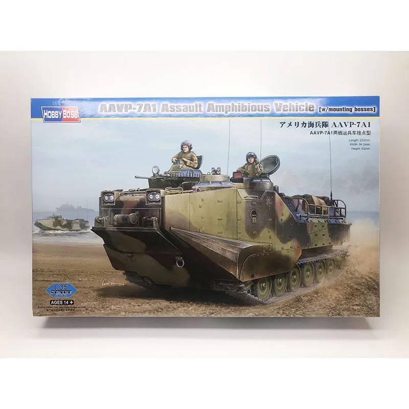 

Hobbyboss 1/35 морской пехоты США AAVP-7A1, штурмовой автомобиль-амфибия, кадроновые переноски (APC), пластиковая сборная модель