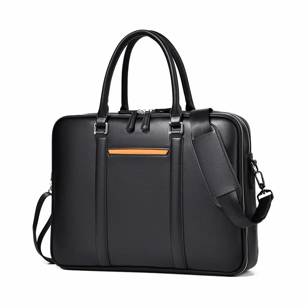 Imagem -05 - Bolsa de Laptop Masculina com Sentido Avançado Bolsa de Negócios de Grande Capacidade Multifuncional à Prova Dágua Computador Escritório Bolsa de Ombro