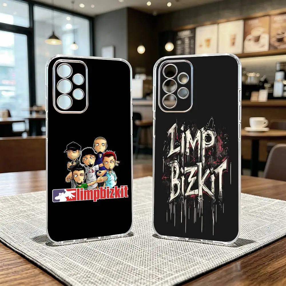 Limp B-Bizkit Band Cool Album Phone Case Transparent Silicone Soft For Samsung S25,S24,S21,S22,S23,S30,Ultra,S20,Plus,Fe
