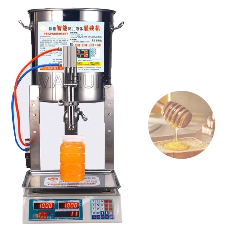 Commercial Honey Filling Machine Multifunctional Viscosity Liquid Juice Quantitative Filler