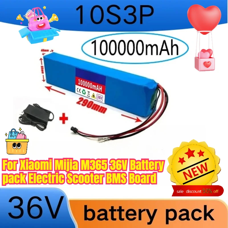 

10S3P 36V 100Ah Scooter Battery Pack for Xiaomi Mijia M365 36V Battery pack Electric Scooter BMS Board
