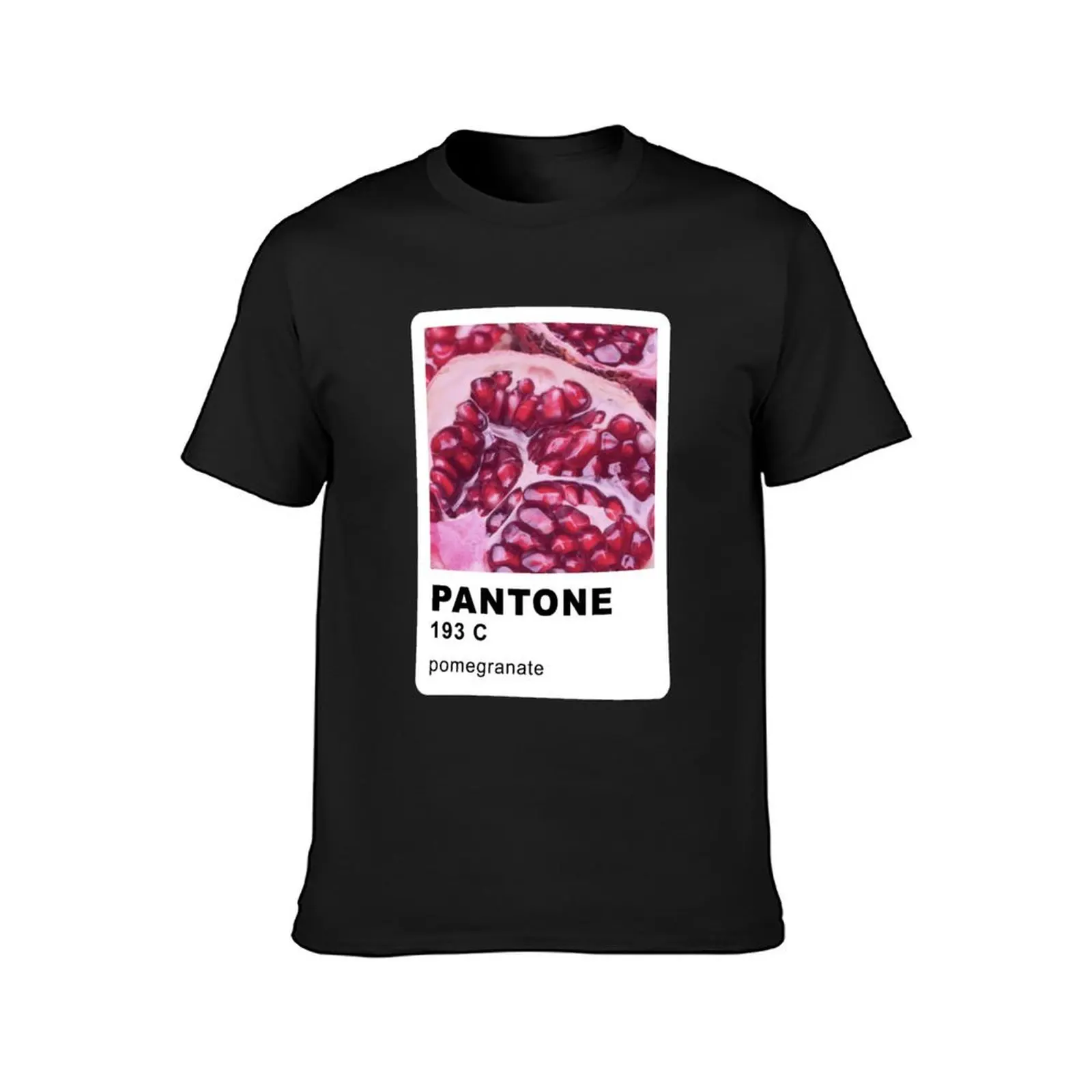 Pantone Juicy Pomegranate T-Shirt quick drying plus sizes designer t shirt men