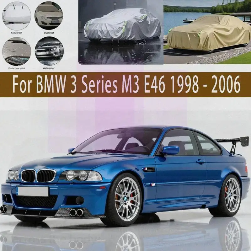 

For Outdoor Protection Full for BMW 3 Series M3 E46 1998-2006 Waterproof Dustproof Snow Cover Sunshade Car Covers