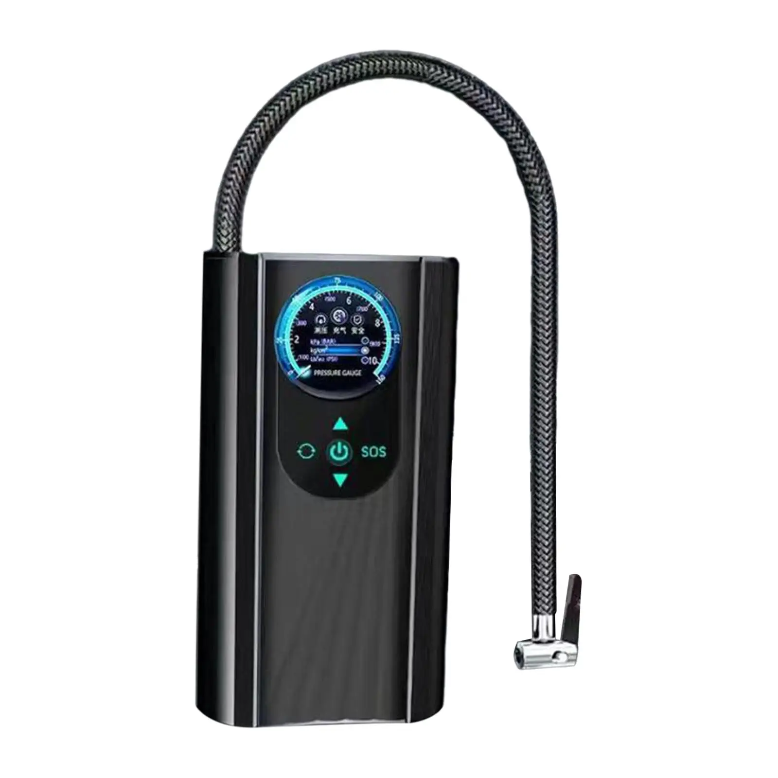 Compresor de aire portátil para coche, accesorios con manómetro, Mini bomba rápida para bicicleta