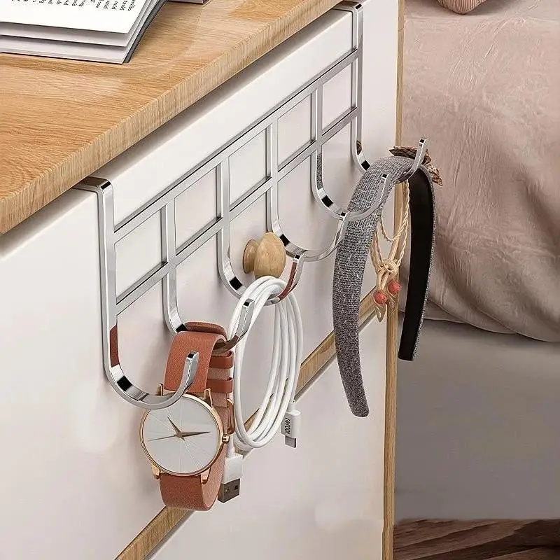 Over The Door Hooks Door Organizer Rack No Drill: Hanging Storage Kitchen Bathroom Bedroom Home