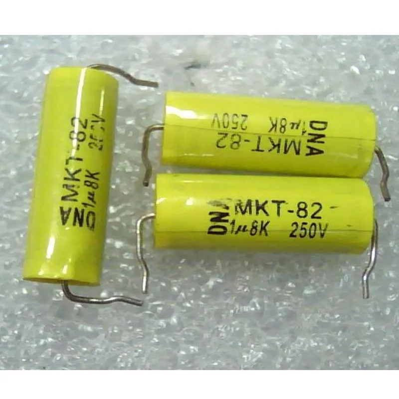 

10PCS DNA MKT-82 1.8uf 250V 1u8f 185 axial film capacitor