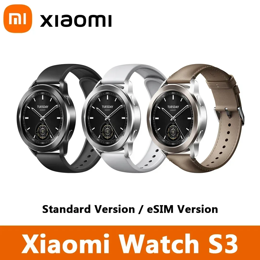 

Xiaomi Watch S3 Standard/eSIM 1.43" AMOLED Bluetooth 5.2 Heart Rate Blood Oxygen Monitoring 5ATM Waterproof Sports Tracking CN