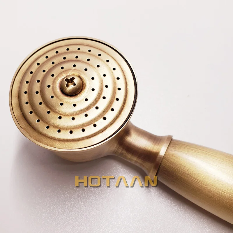 Retail & wholesale solid copper antique brass  handheld shower luxury batnroom Hand Shower Head YT-5175