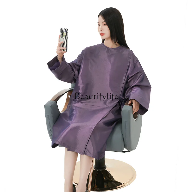 Barber Shop Guest Robe Hair Dyeing and Hairdressing Customer Service Hot Dyeing Clothing Custom Logo