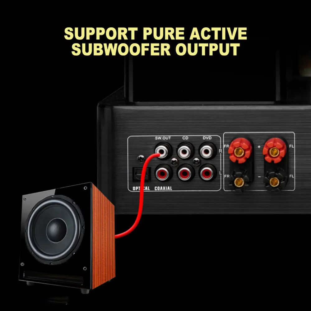 High-power Tube Amplifier Fiber Coaxial Bluetooth HIFI Amplifier