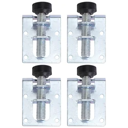 Patas ajustables de acero para muebles, patas de armario, mesa, sofá, pies niveladores de Metal, soporte de esquina, protección de suelo, 4 piezas