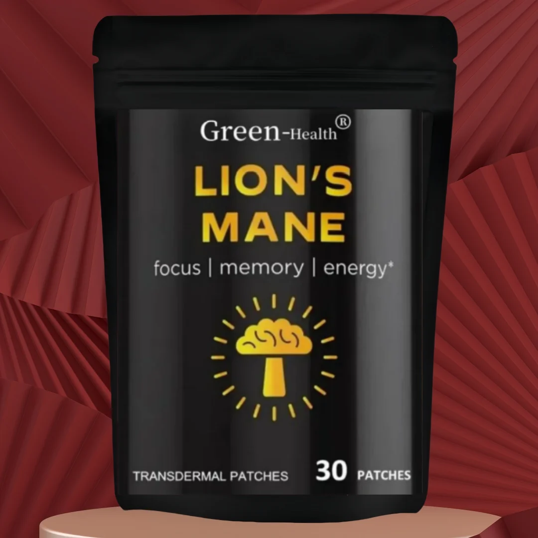 

Lion's Mane Mushroom Transdermal Patches Brain Booster Focus & Memory - 30 Patches One Month Supply