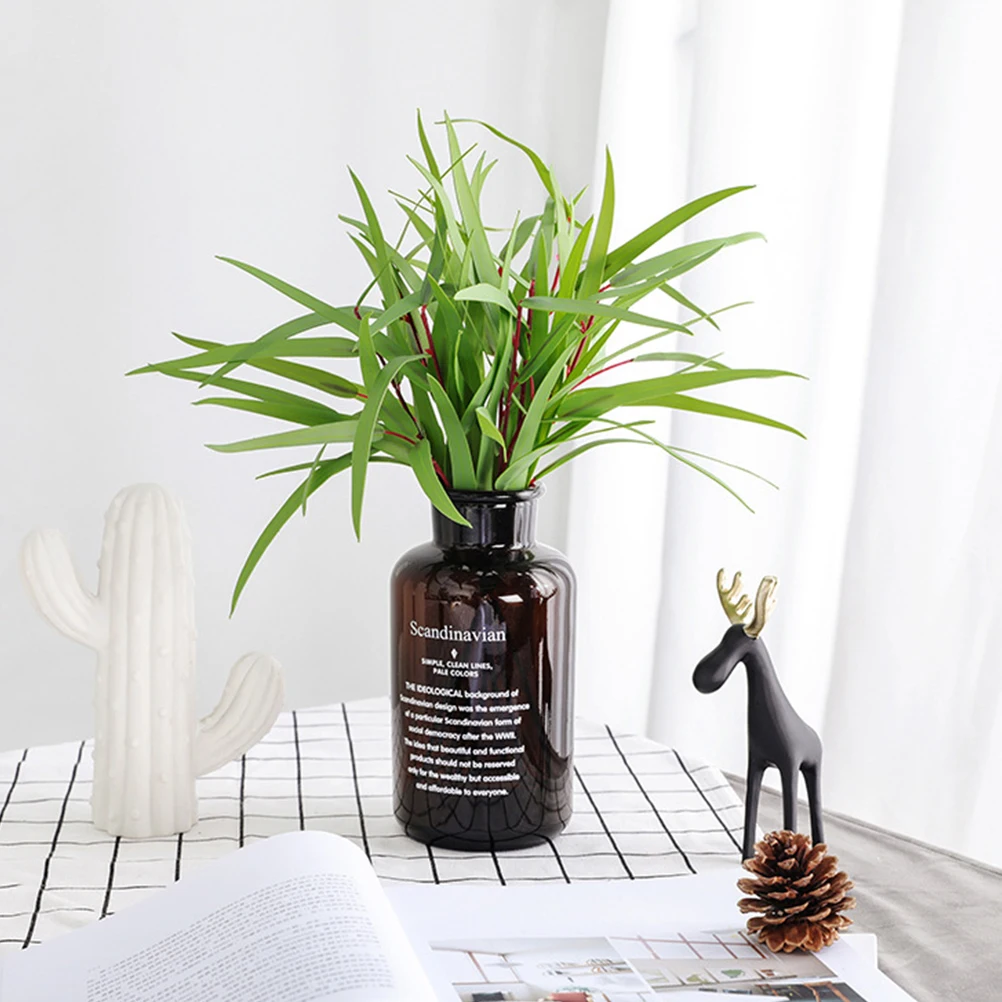 

8pcs Artificial Grass Fake Salix Leaf Simulation Artificial Plants Simulation Plant Plant Home Garden Decoration