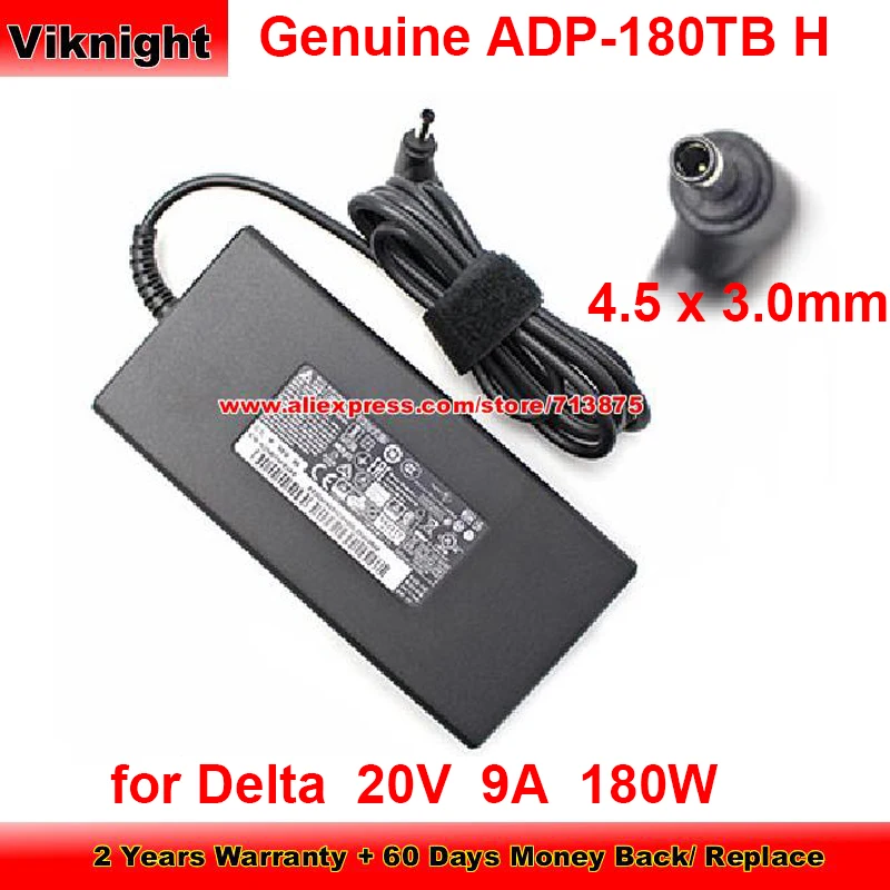 

Genuine ADP-180TB H forDelta AC Adapter 20V9A 180W Charger for Msi SWORD 15 A11UG-064AU MS-17F5 CREATOR Z16 GS66 STEALTH MS-16V2