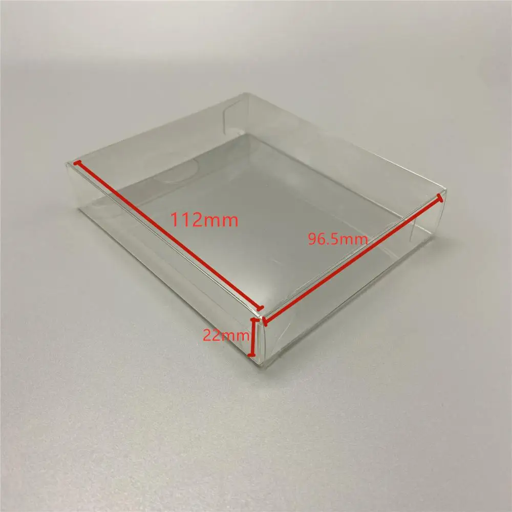 Clear transparent box For Sega For GAME GEAR GG  game cartridge card  Display    storage PET  protective Box