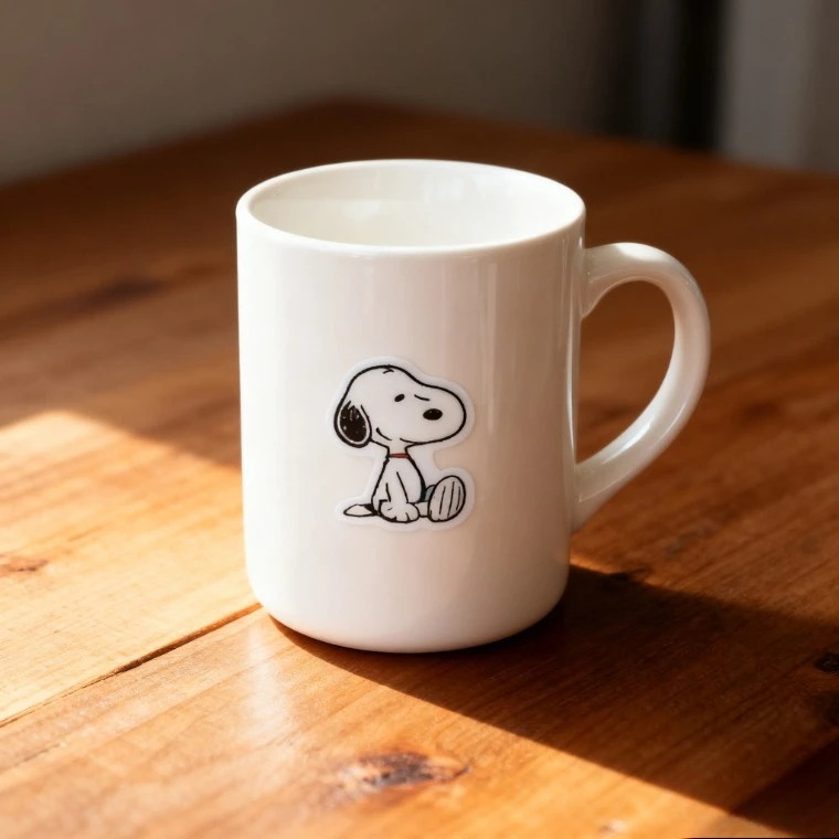 สติกเกอร์การ์ตูนสนูปปี้น่ารักสไตล์เกาหลี 4 ชิ้น - สติกเกอร์ตกแต่งสมุดบันทึกและไดอารี่ DIY