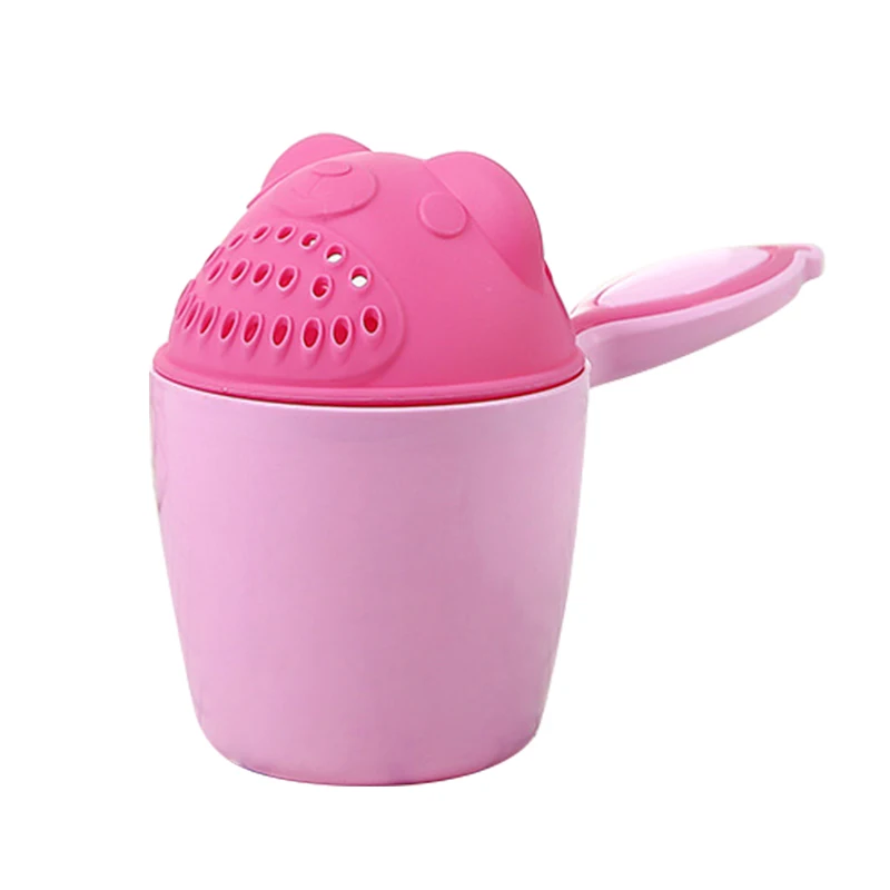 Infant Child Shower Shampoo Cup Baby Cartoon Newborn Shower Cup Baby Shower Spoons Washing Hair Bathing Cup Kids Bath Tool