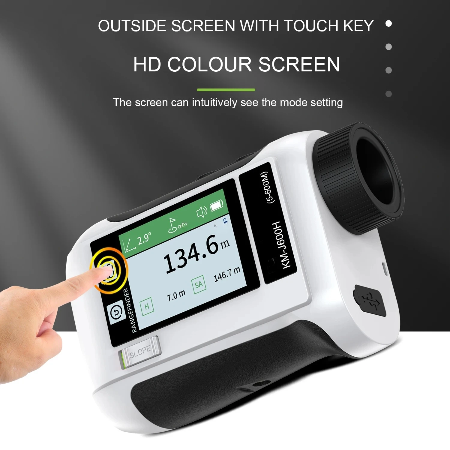 J1500m Rechargeable USB Accurate Measure Architects Laser Digital Laser Distance Meter Multifunction Tool