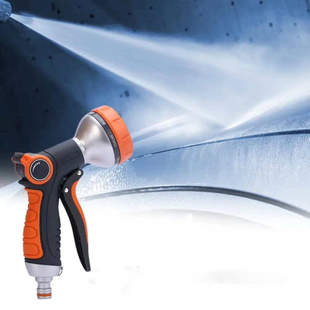 ارتفاع ضغط خرطوم حديقة فوهة نونسليب مقبض الدورية الرش رئيس حديقة البخاخ كمية المياه قابل للتعديل