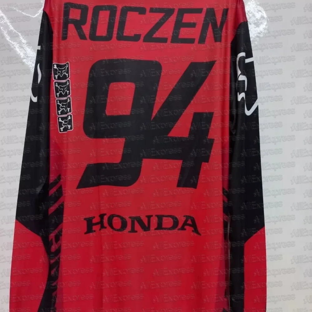 

2025 Summer Motocross Replica Ken Roczen 94 Honda Racing Team Reprint Jersey Loose Breathable 3D Printed Quick Dry long sleeve