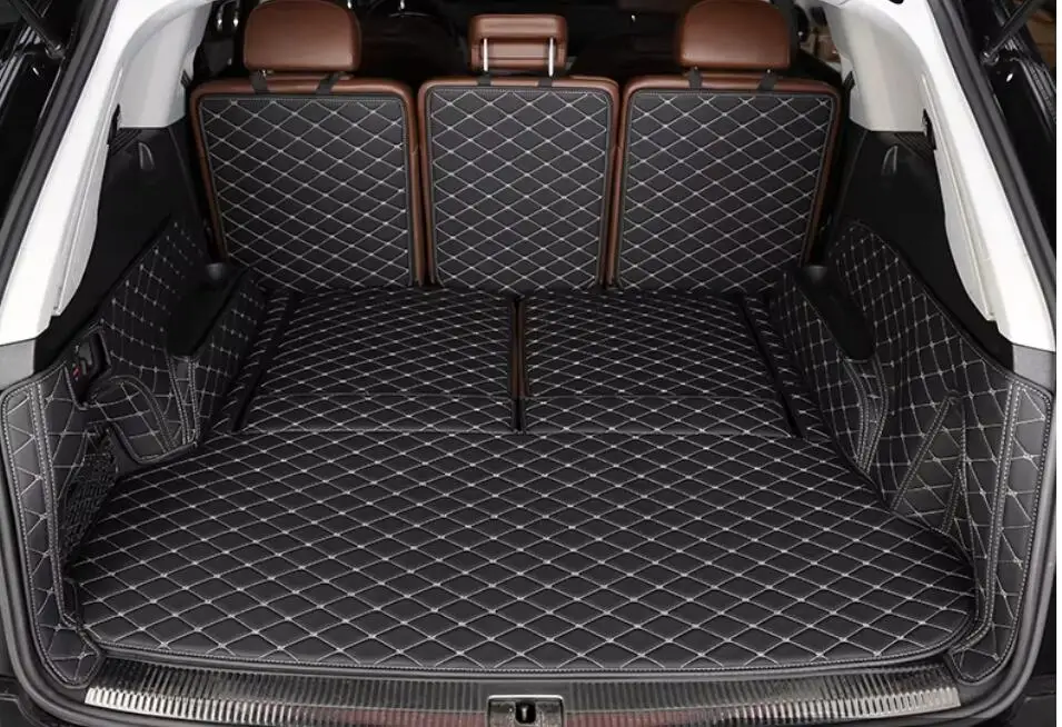 

Top quality, Custom special car trunk mats for Audi Q7 7 seats 2014-2006 durable cargo liner mat boot carpets cover for Q7 2010